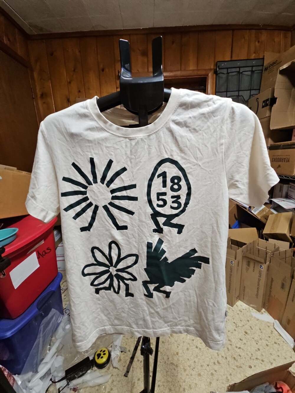 (384) Aigle Graphic T-Shirt Off White